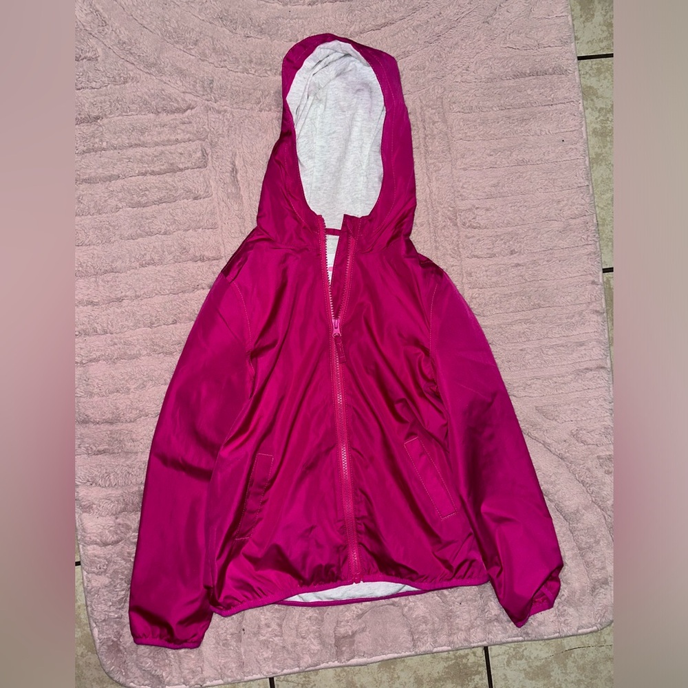 Pink wind breaker jacket